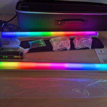 Aputure Amaran PT2c 2 Light Kit,Pixel Tube Light,8 RGBWW Pixels Tube LED,16W Pow