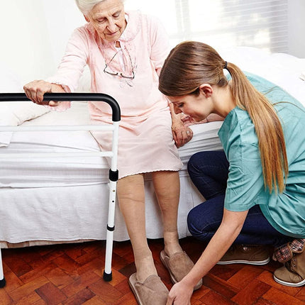 Adjustable bed rail from Vaunn, ASTM certified, sturdy steel frame, slip-resista