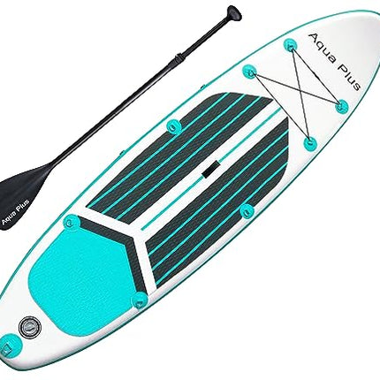 Aqua Plus 6inches Thick Inflatable SUP for All Skill Levels Stand Up Paddle Boar