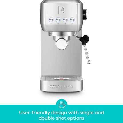 CASABREWS 3700 Essential Espresso Machine 20 Bar, Stainless Steel Cappuccino & L