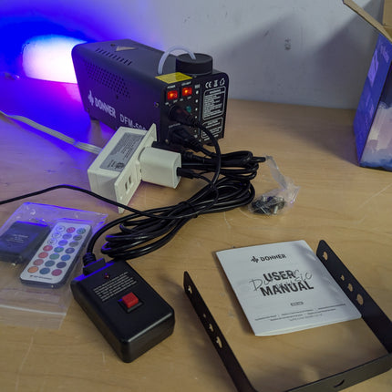 Donner DFM-500 500W Fog Machine with Controllable RGB LED Lights, DJ Smoke Machi