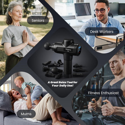 Muscle Massage Gun Deep Tissue Percussion Massager - Portable Handheld Sport Mas