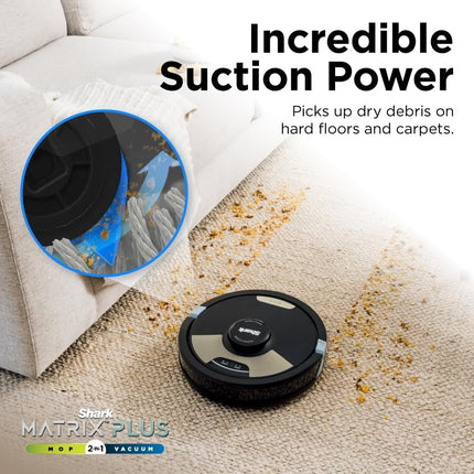 Shark Matrix Plus 2in1 Robot Vacuum & Mop with Sonic Mopping, Matrix Clean, Home