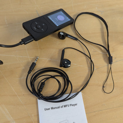 MP3 Player 32GB with Speaker Earphone Portable HiFi Lossless Sound MP3 Mini Musi