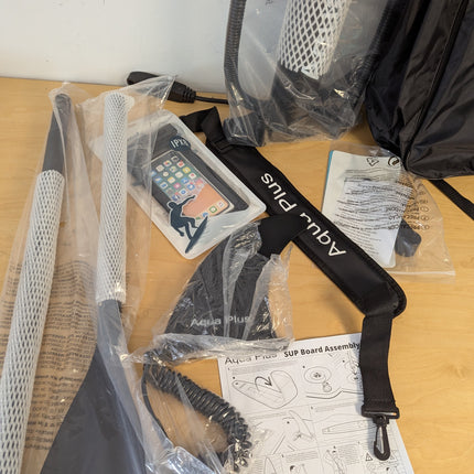 Aqua Plus 6inches Thick Inflatable SUP for All Skill Levels Stand Up Paddle Boar