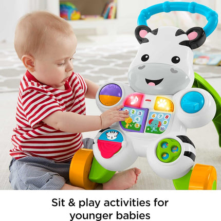 Fisher-Price Learn with Me Zebra Walker, Musical Baby Push Toy