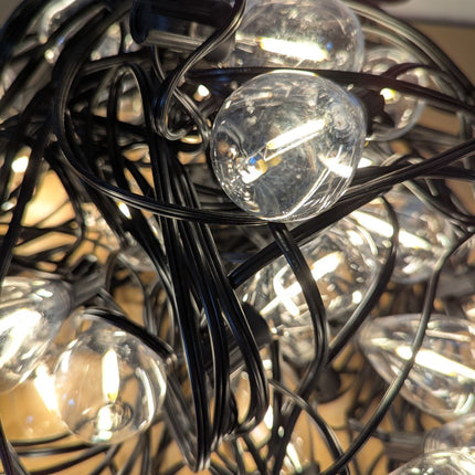 luckystyle 120FT LED Outdoor String Lights with 30+2 Edison Shatterproof Waterpr