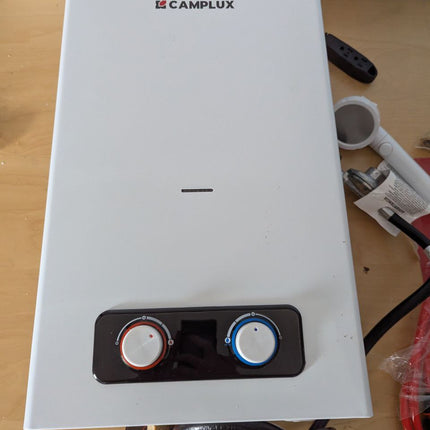 Camplux 10L Outdoor Portable Gas Water Heater, Tankless Propane Water Heater wit