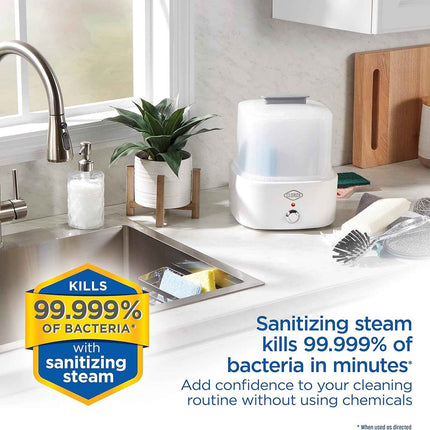 Clorox 2-Tier Electric Steam Sanitizer for Kitchen Utensils, Cleaning Sponges, B