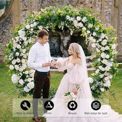 6.6 Ft Round Balloon Arch Stand Kit Wedding Arches For Ceremony Circle Backdrop