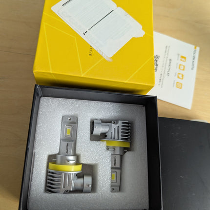 AUXITO H11 LED Headlight Bulbs, 40000LM 6500K White Wireless LED Headlights for