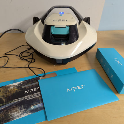 FAULTY AIPER Cordless Robotic Pool Cleaner, Pool Vacuum Lasts 90 Mins, LED Indic