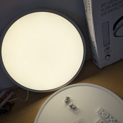 LED Flush Mount Ceiling Light Fixture,Round 20Inch 40w 4350lm 3000k,4000k,6000k