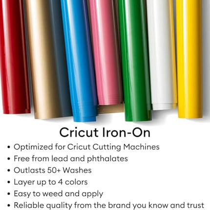 Cricut Explore Cutting Machine with Vinyl and Iron-On Sheets Bundle