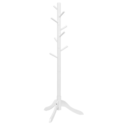 VASAGLE Solid Wood Coat Rack, Free Standing Tree-Shaped Coat Rack with 8 Hooks,