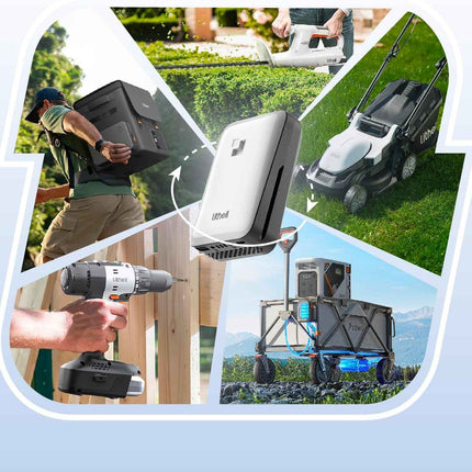 Litheli Electric Snow Shovel Cordless 20V, Brushless Lightweight Battery Powered