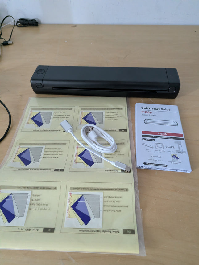Phomemo Thermal Portable Printer Wireless for Travel, M08F Mobile for Home Use B