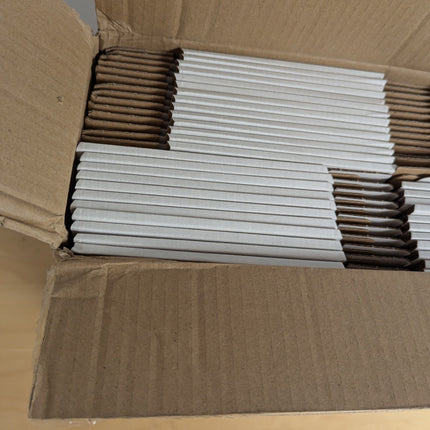 RLAVBL 9x6x2 Shipping Boxes Set of 50, White Corrugated Cardboard Box for Packin