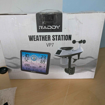 Raddy VP7 Weather Station Indoor Outdoor Thermometer Wireless Color Display Atom