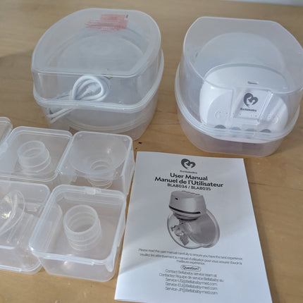 Bellababy Hands-Free Breast Pumps Wearable Upgraded with 17mm, 19mm, 21mm Insert