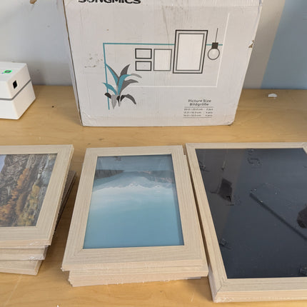 SONGMICS Picture Frames, Collage Picture Frames Set of 10, Two 8x10, Four 5x7, F