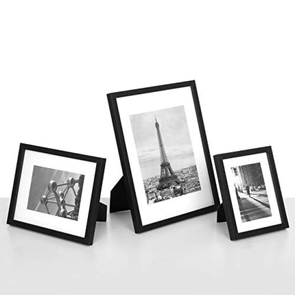 SONGMICS Collage Picture Frames, Set of 7 Photo Frames, Collage Frames, Clear Gl