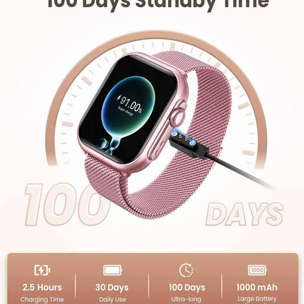 Smart Watches for Women (Android/iPhone), 1.83" HD Smart Watch with Calls/Messag