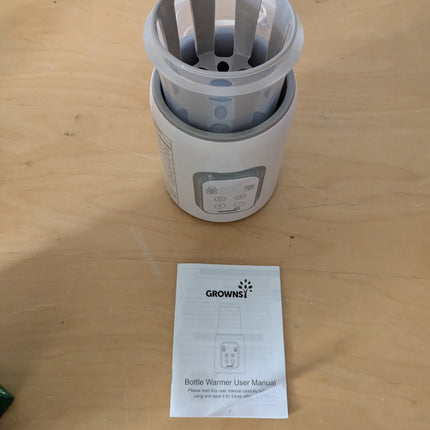 Bottle Warmer, GROWNSY 8-in-1 Fast Baby bottle Warmer with Timer LCD Display Acc
