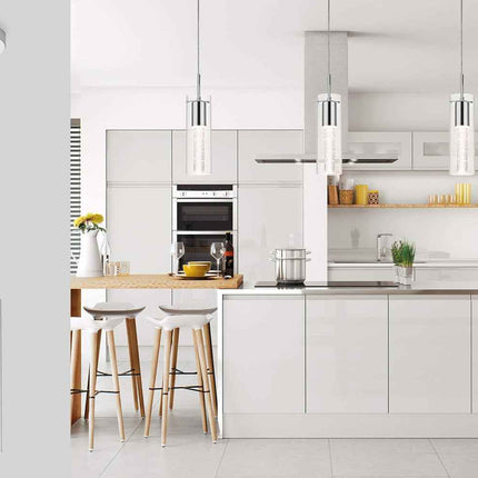 XiNBEi Lighting Pendant Lighting 1 Light Mini Pendant Lights with Glass and Bubb