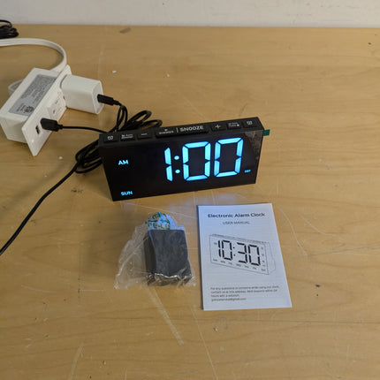 GOLOZA Digital Alarm Clocks for Bedrooms, Digital Clock with 4 Level Brightness