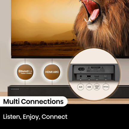 Incomplete — Hisense HS2100 2.1 Channel 240W Soundbar with Wireless Subwoofer, Dolby Audio