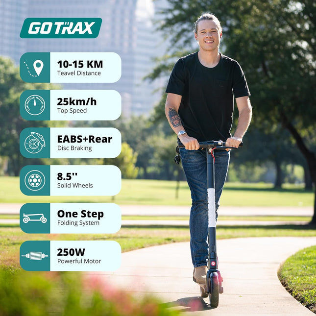 Gotrax GXL V2 Series Electric Scooter for Adults, Max 15/61Km Range, 25/32Km/h S