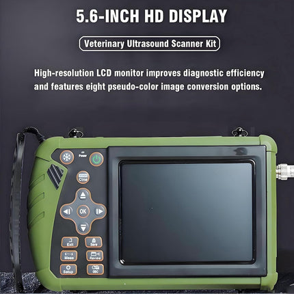 Veterinary Ultrasound Scanner Kit for Cattle, Horses, Pigs & Sheep, Portable Handheld Vet Scanner with Waterproof Probe