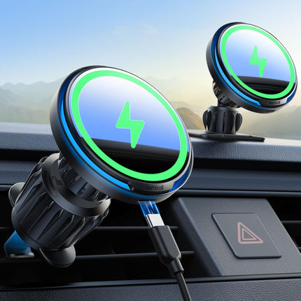 Lamicall for MagSafe Car Mount Charger - [Ultra Magnet] 15W Wireless Car Phone H