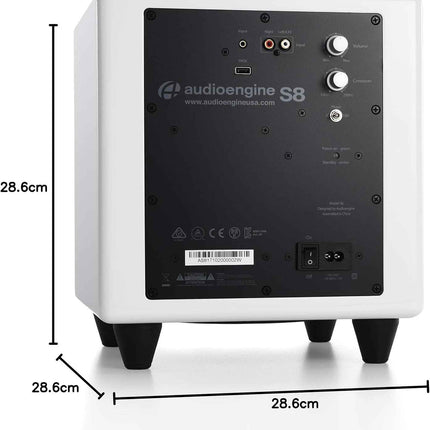 Audioengine S8 Powered Home Subwoofer Speaker - Caisson de Dasses - 250W 8-inch
