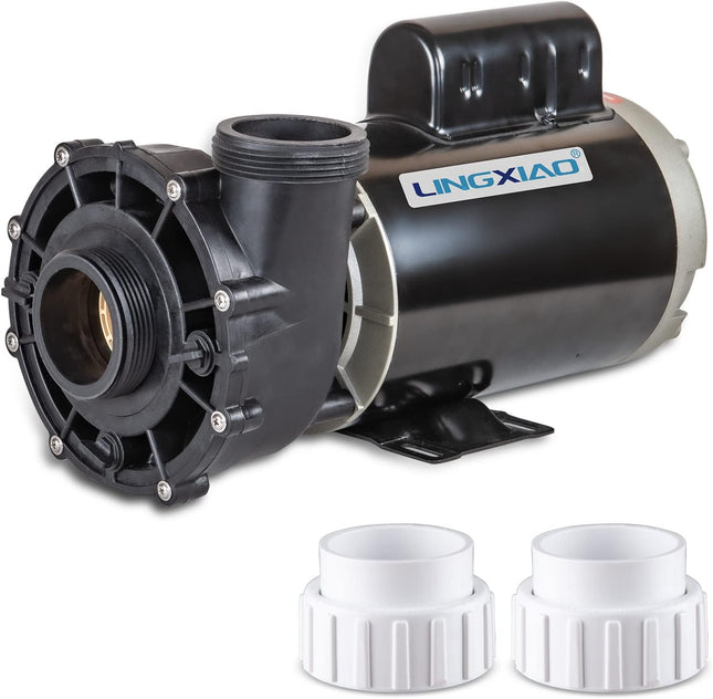 LINGXIAO LX 4HP 2-Speed Hot Tub Spa Pump, 220-240V, 2 Inch Ports