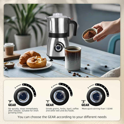 Spice Grinder Electric, Herb Nut Grinder for Kitchen, Detachable Espresso Grinde
