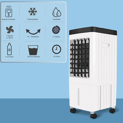 JOZERMADE Portable Air Conditioners,3-IN-1 Evaporative Air Cooler with Utral-Qui