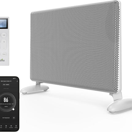 (Black) Ballu Mica Infrared Space Heater Indoor Use,Electric Panel Heater with L