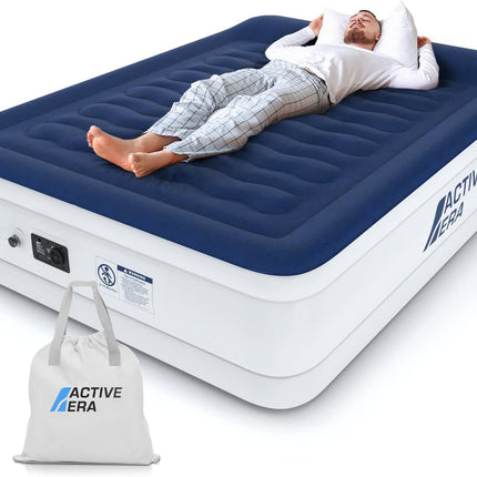 Active Era Luxury Air Mattress with Built-in Electric Pump & Raised Pillow