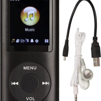 MP3 Player, Portable Lossless Sound Slim MP3 Music Player with Earphone, 1.8 Inc