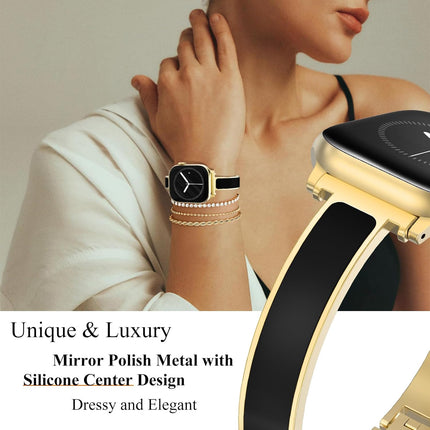 WINGLE Slim Watch Bands for Apple Watch Band Women 38mm 40mm 41mm 42mm 44mm 45mm