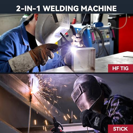 ARCCAPTAIN TIG Welder 200A, High Frequency 110v/220v Dual Voltage TIG/Stick/Arc