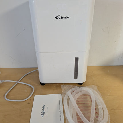 HOGARLABS 34 Pint Home Dehumidifier for Basement & Bedroom, 3 Modes, Continuous Drain, Timer & Child Lock
