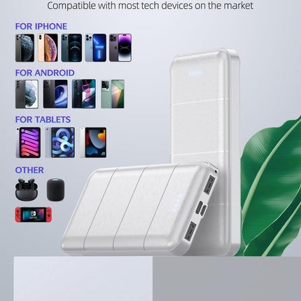 Portable-Charger-Power-Bank - 2 Pack 15000mAh Dual USB Power Bank Output 5V3.1A