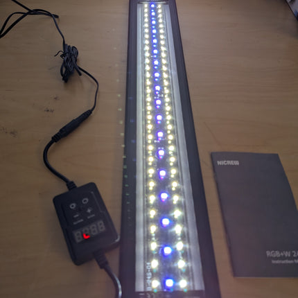 NICREW Saltwater Aquarium Light, Marine LED Fish Tank Light for Coral Reef Tanks