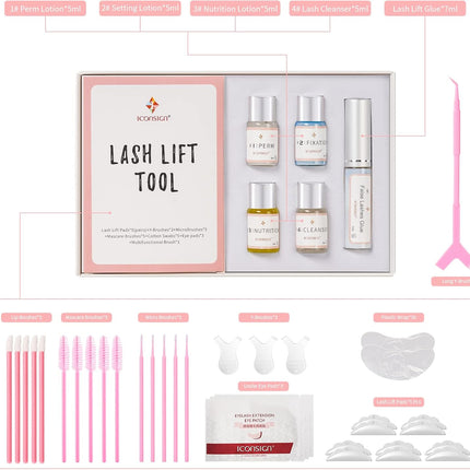 ICONSIGN Lash Lift Kit(2nd Generation), Professional Semi-Permanent Curling Eyel