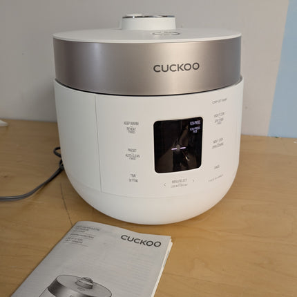 CUCKOO CRP-ST1009F 10-Cup (Uncooked) Twin Pressure Rice Cooker & Warmer 12 Menu