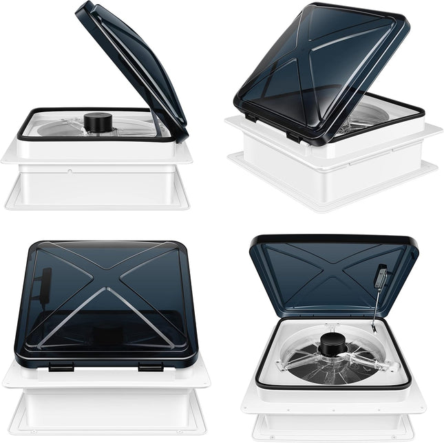 RV Roof Vent Fan 6-Speed-Reversible