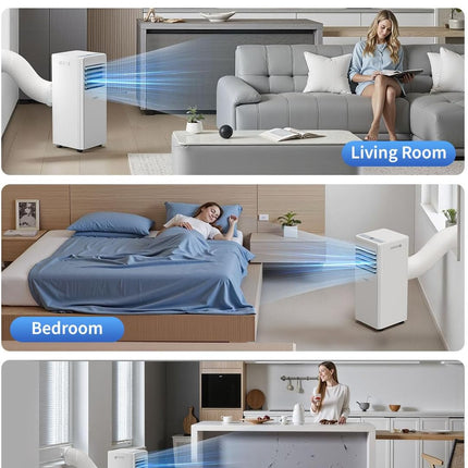 GRIDR Portable Air Conditioners, 8,000 BTU AC Unit for Bedroom with 4 Modes Cool